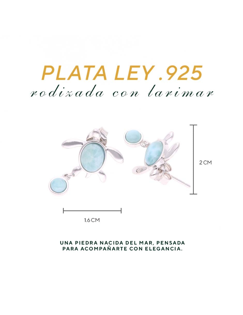 Broqueles de tortuga Vanguardía Joyera de plata P 925 con acabado Brillante 2