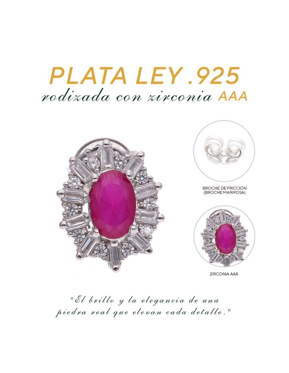 Aretes de plata p925 acabado brillante 3