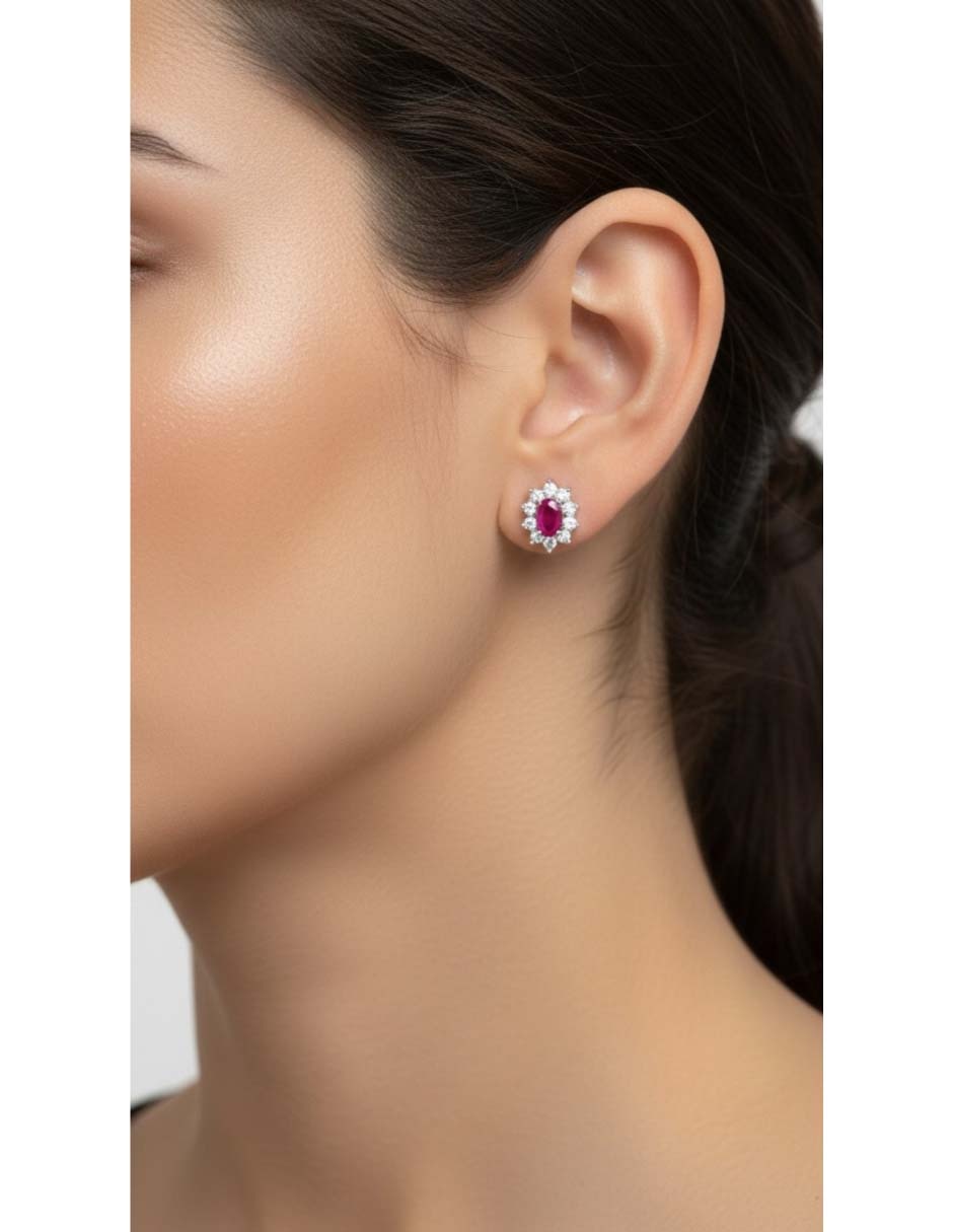 Aretes de plata p925 acabado brillante 6