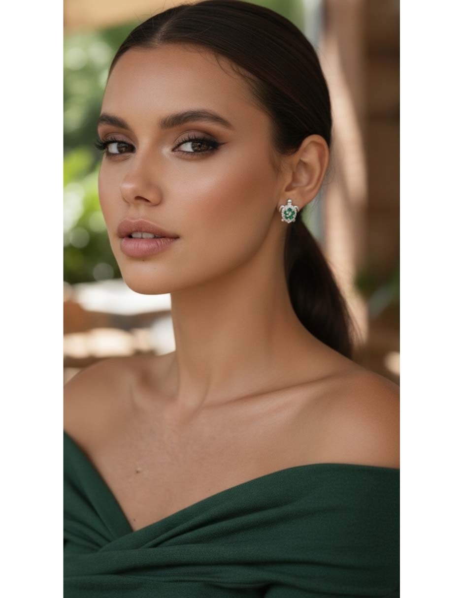 Set de aretes Universal de Plata P 925 con acabado brillante 5