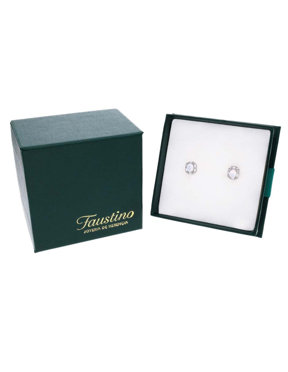 Broqueles de plata P 925 con acabado brillante zirconia 5