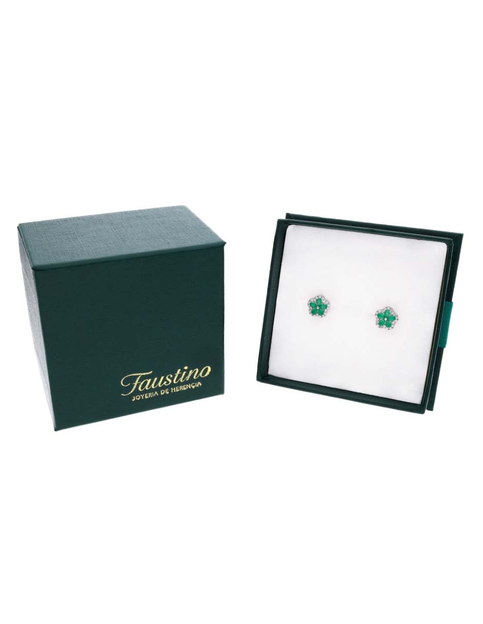 Set de aretes de plata p 925 con acabado brillante 2