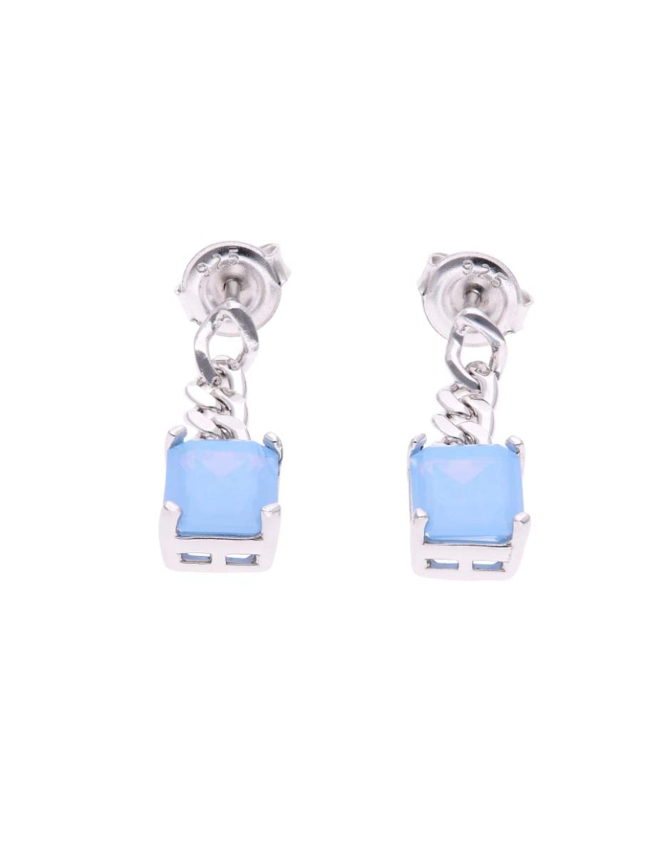 Aretes Vanduardia Joyera de plata p925 con acabado brillante larimar Aretes Vanduardia Joyera de plata p925 con acabado brillante larimar