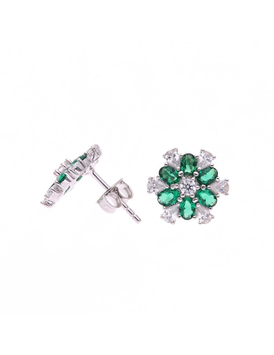 Set de aretes vanguardia joyera de plata p 925 con acabado brillante