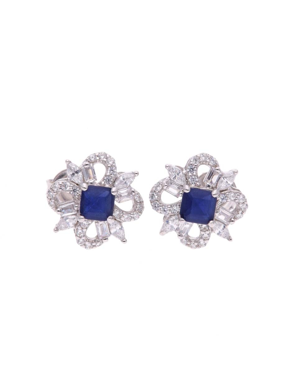 Set de aretes vanguardia joyera de plata p 925 con acabado brillante