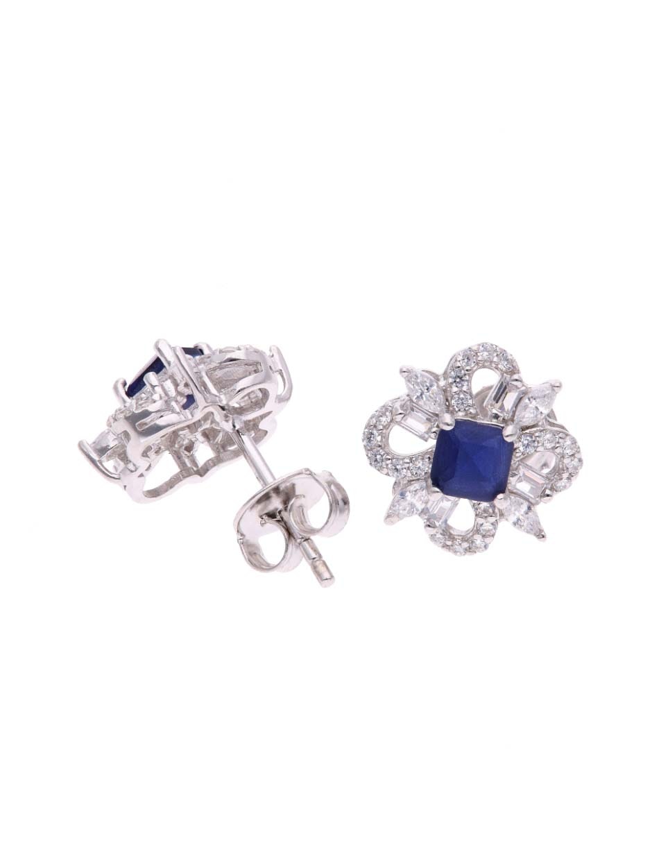 Set de aretes vanguardia joyera de plata p 925 con acabado brillante