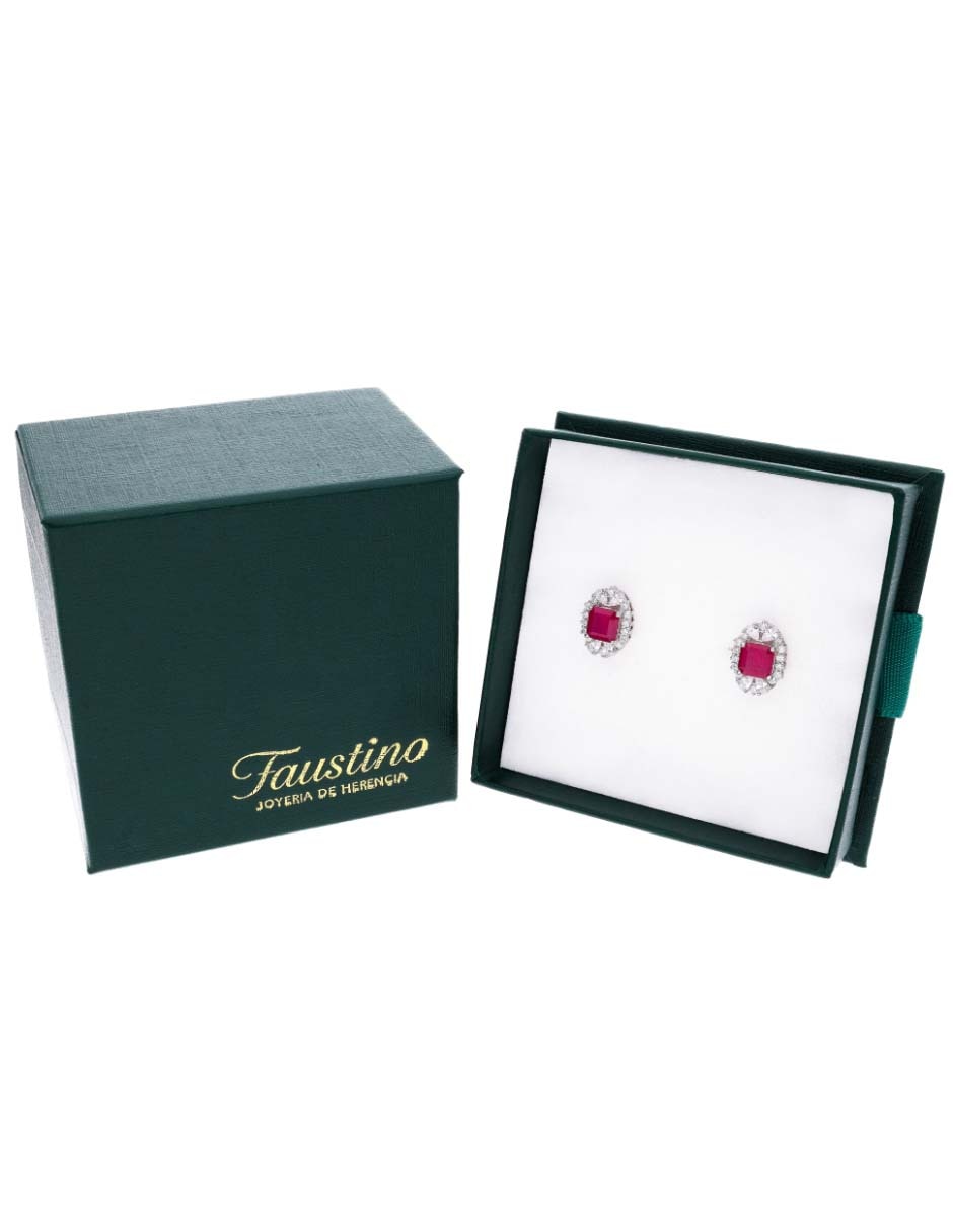 Broqueles de plata P 925 con acabado brillante zirconia 4