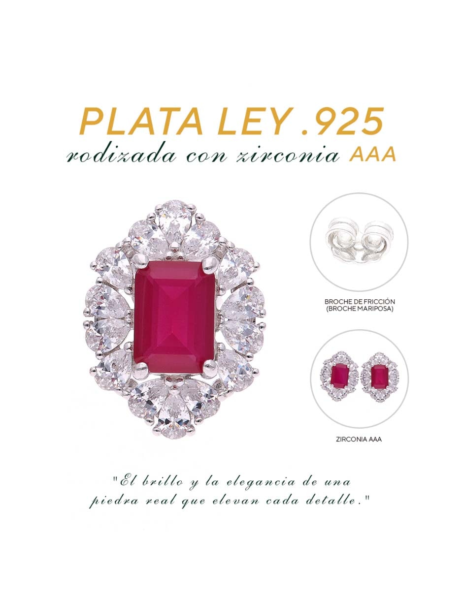 Aretes de plata p925 acabado brillante 3