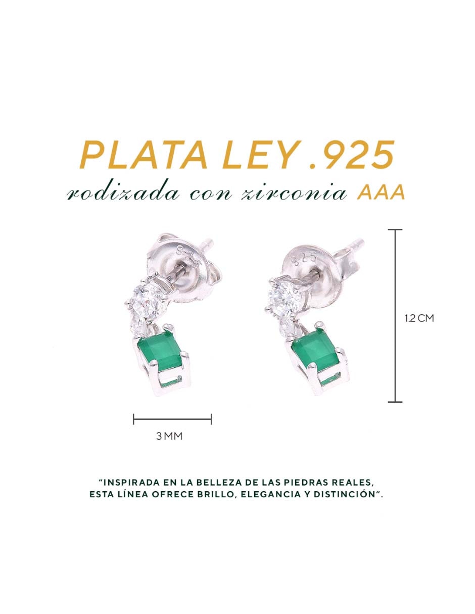 Aretes de plata p925 acabado brillante 2