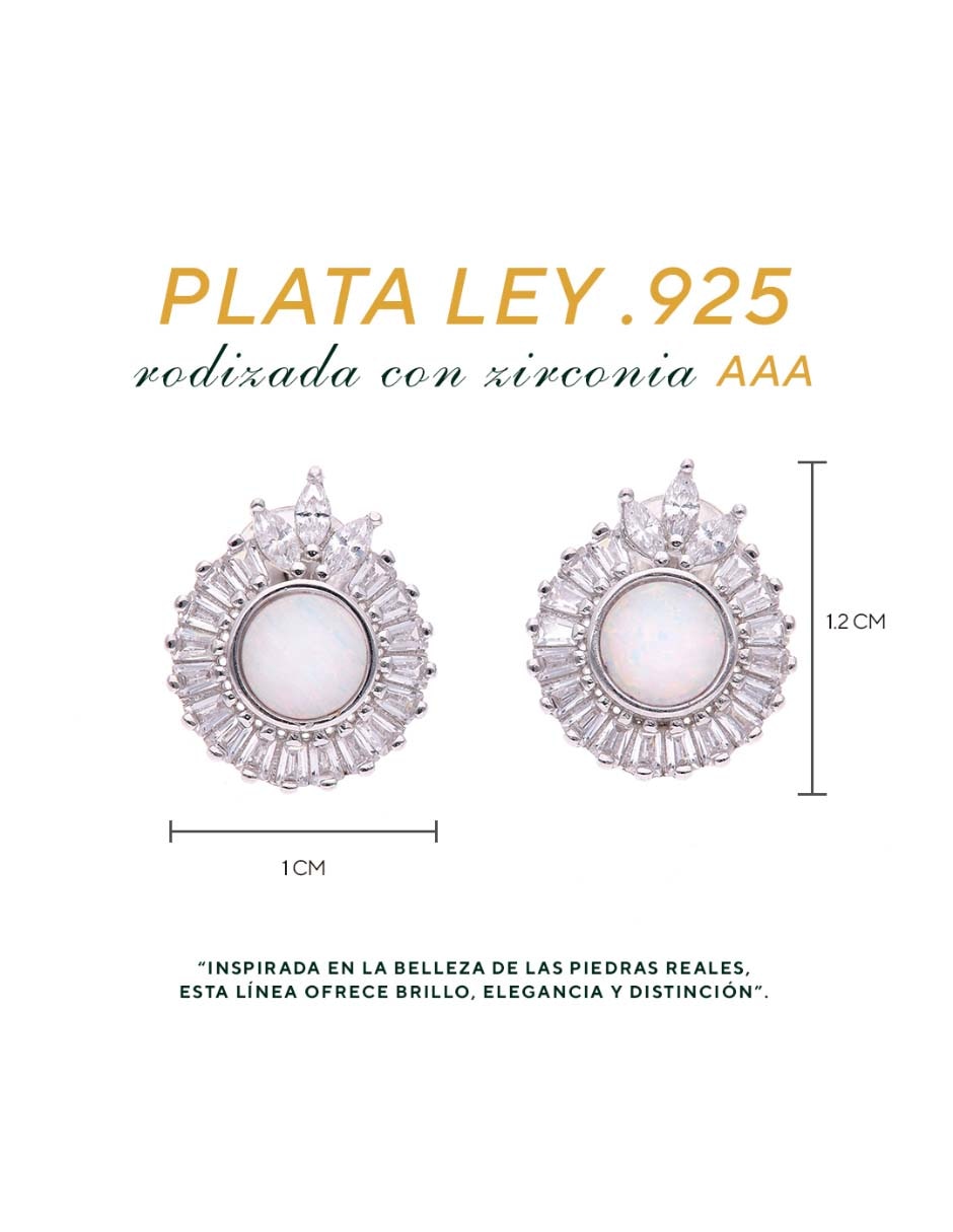 Set de aretes Universal de Plata P 925 con acabado brillante 6