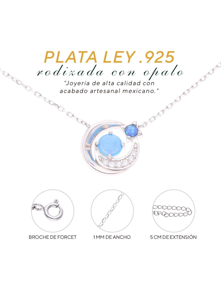 Collar con dije Vanguardia Joyera de plata p925
