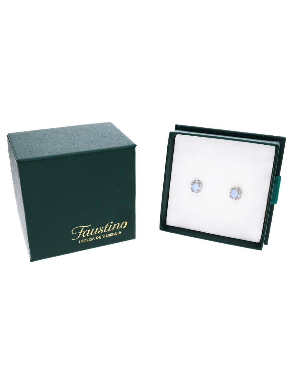 Broqueles de plata P 925 con acabado brillante zirconia 4