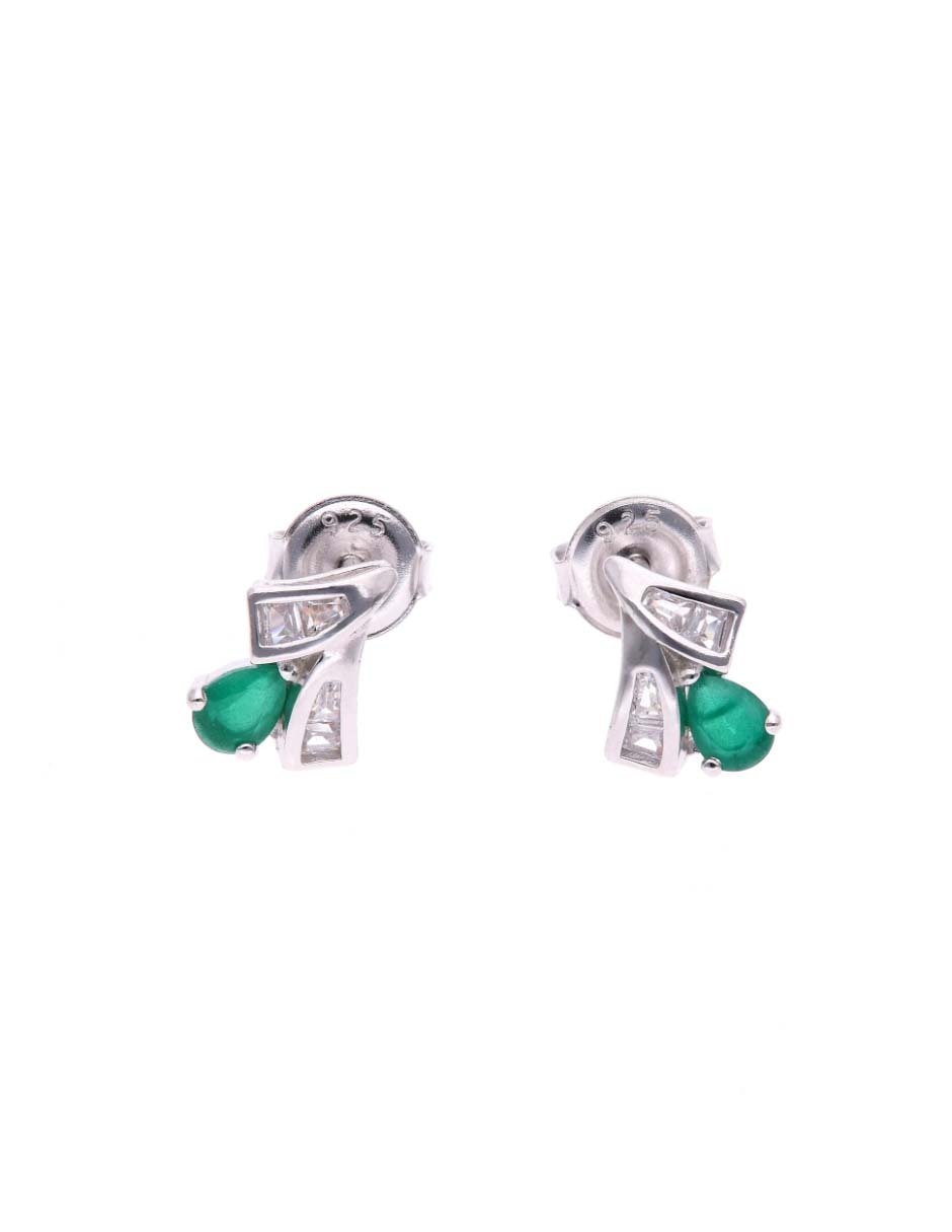 Set de aretes Universal de Plata P 925 con acabado brillante