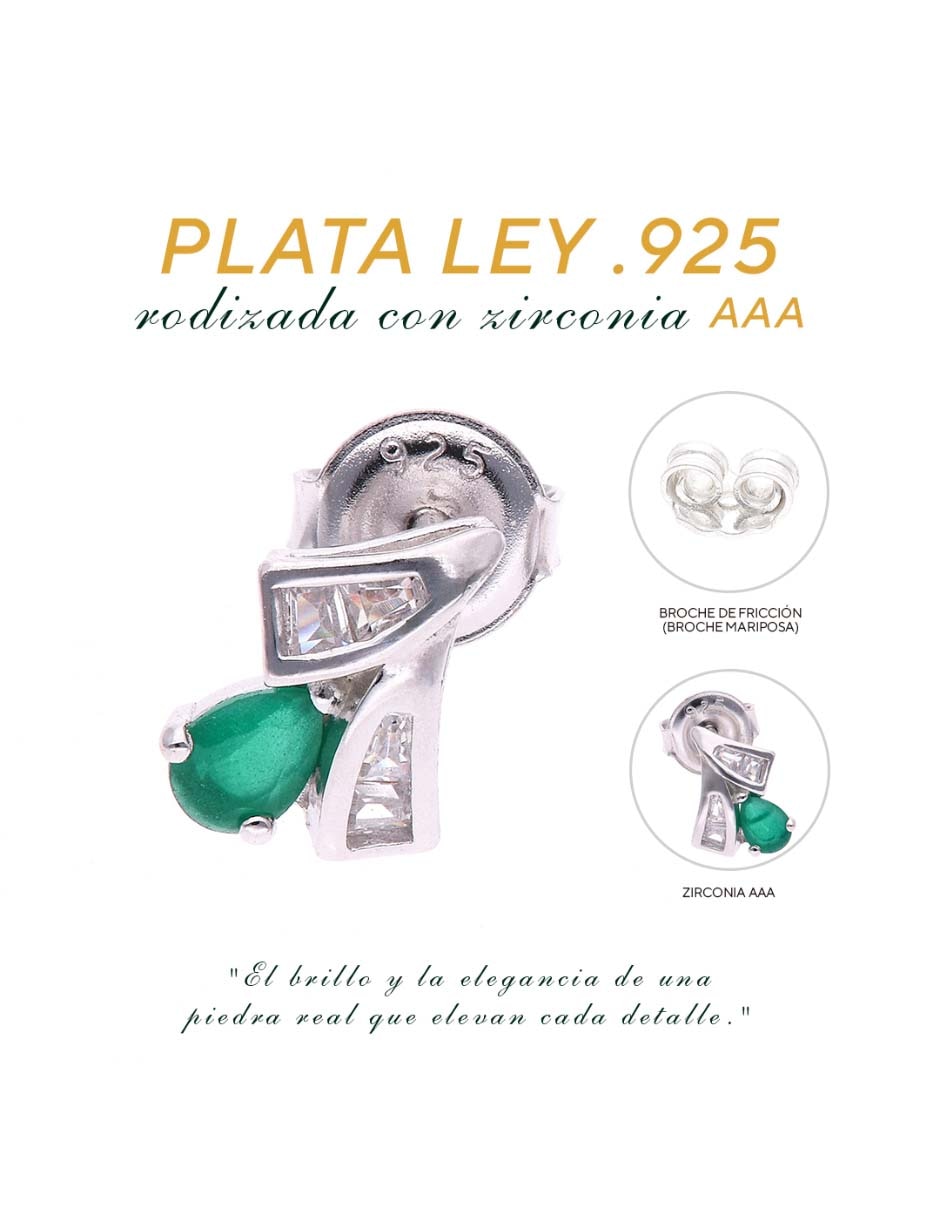 Set de aretes Universal de Plata P 925 con acabado brillante 6