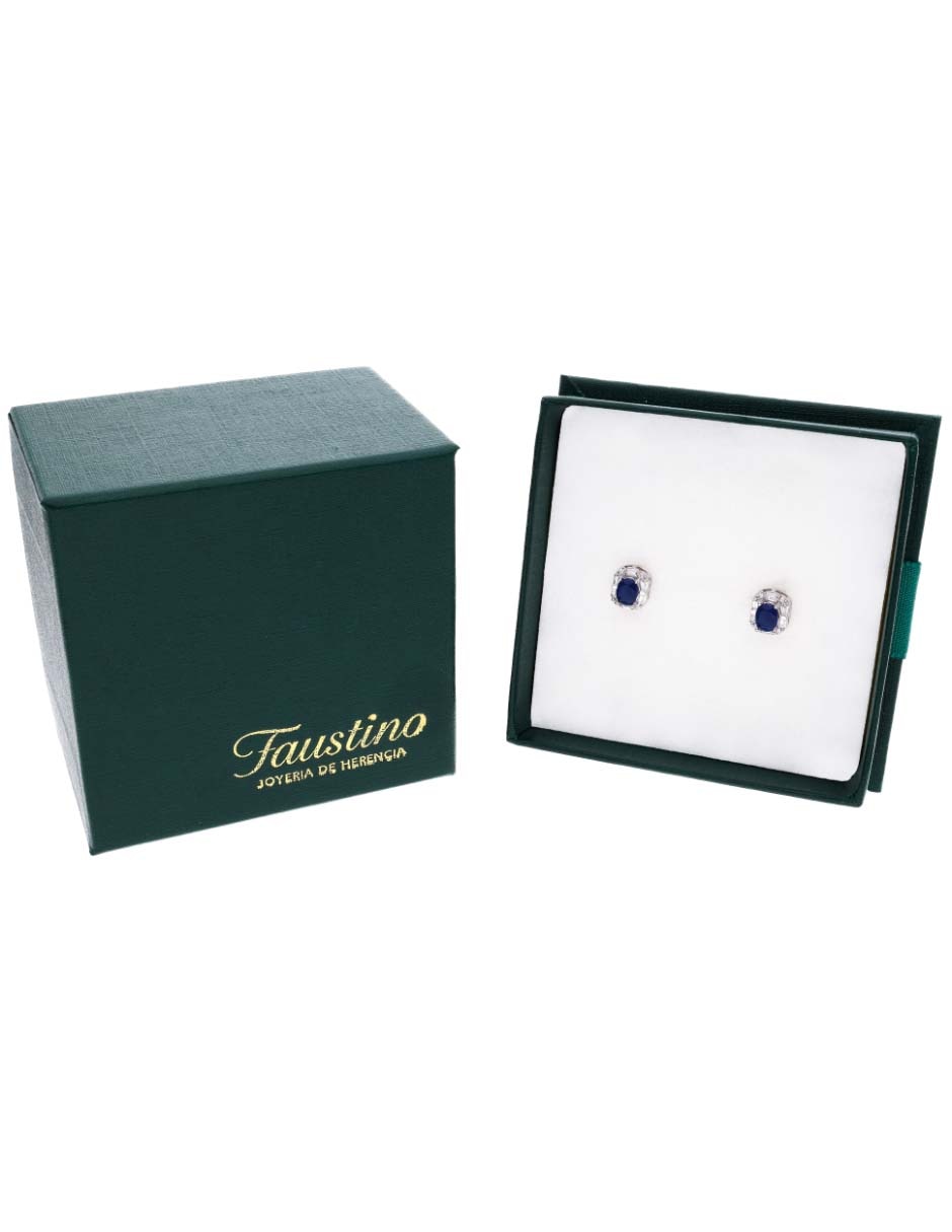 Broqueles de plata P 925 con acabado brillante zirconia 2