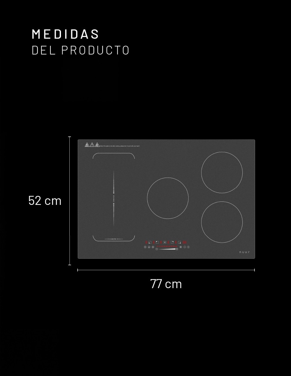 Parrilla a inducción empotrable
