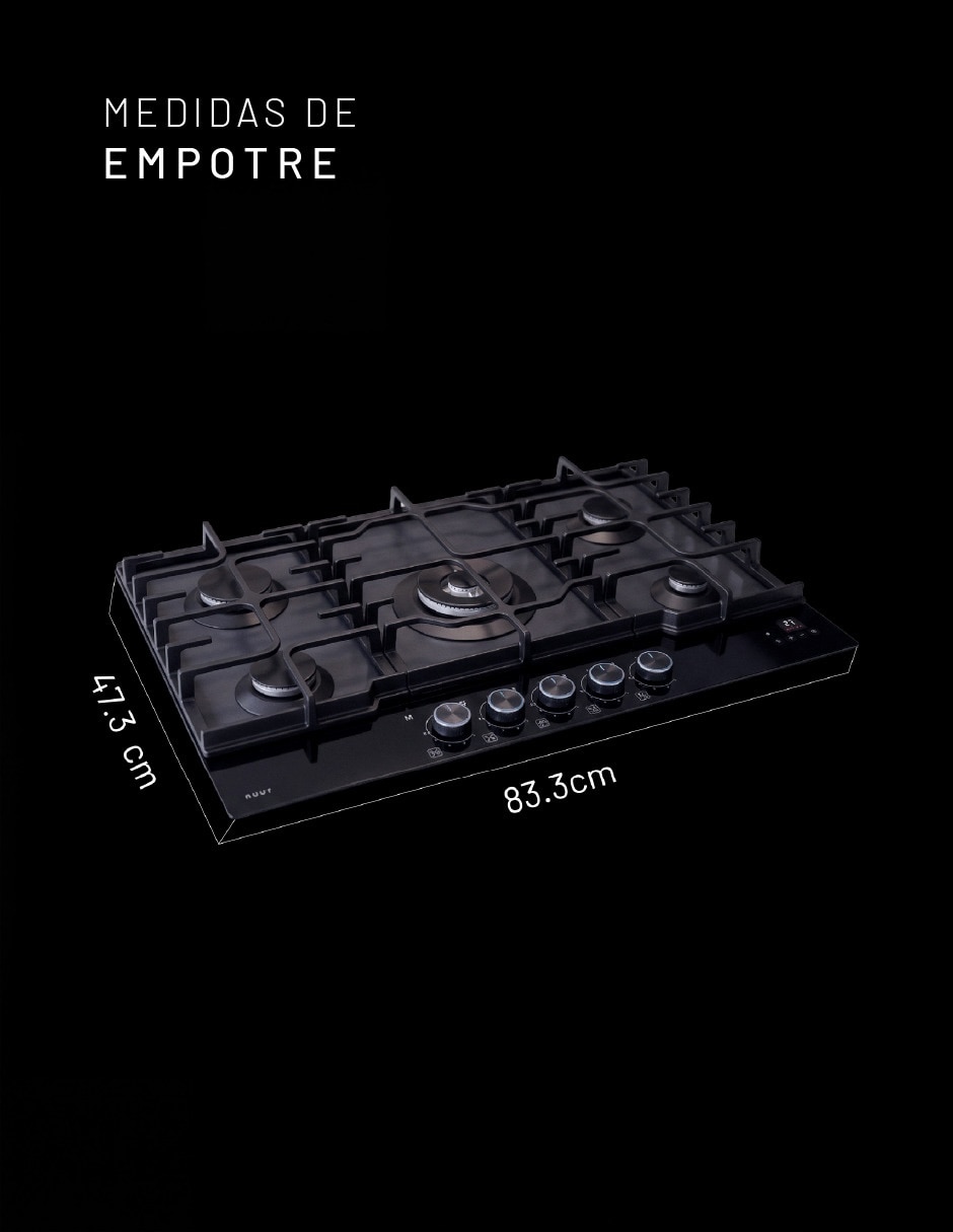 Parrilla a Gas LP empotrable
