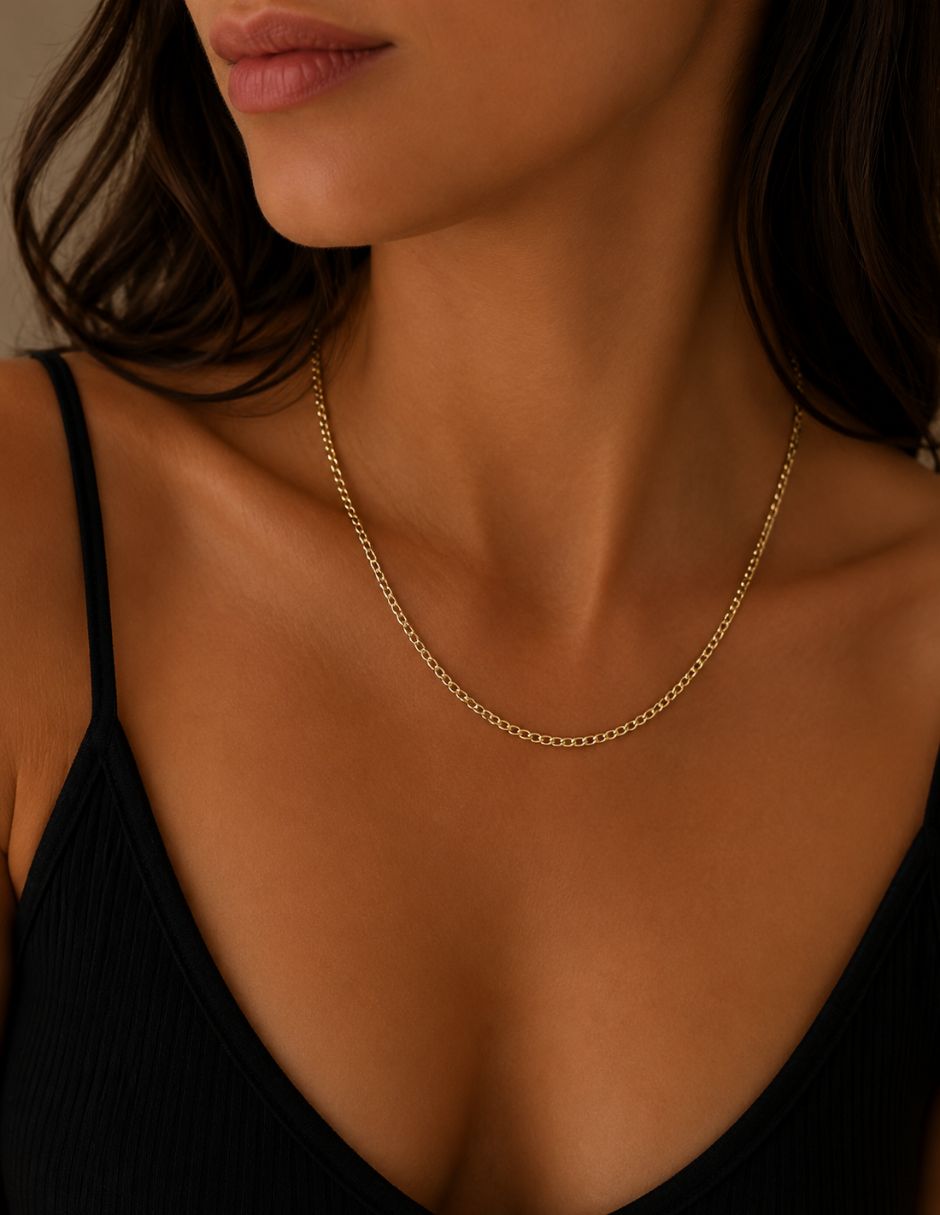 Cadena de oro laminado 14 K 6