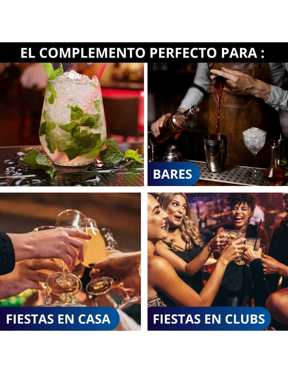 Set cocteles de acero inoxidable 6