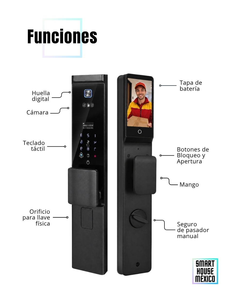 Cerradura smart Onyx 6
