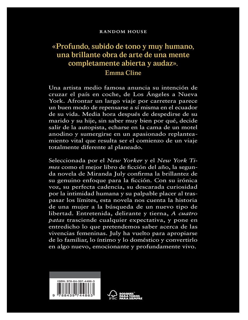 Libro A cuatro patas de Miranda July