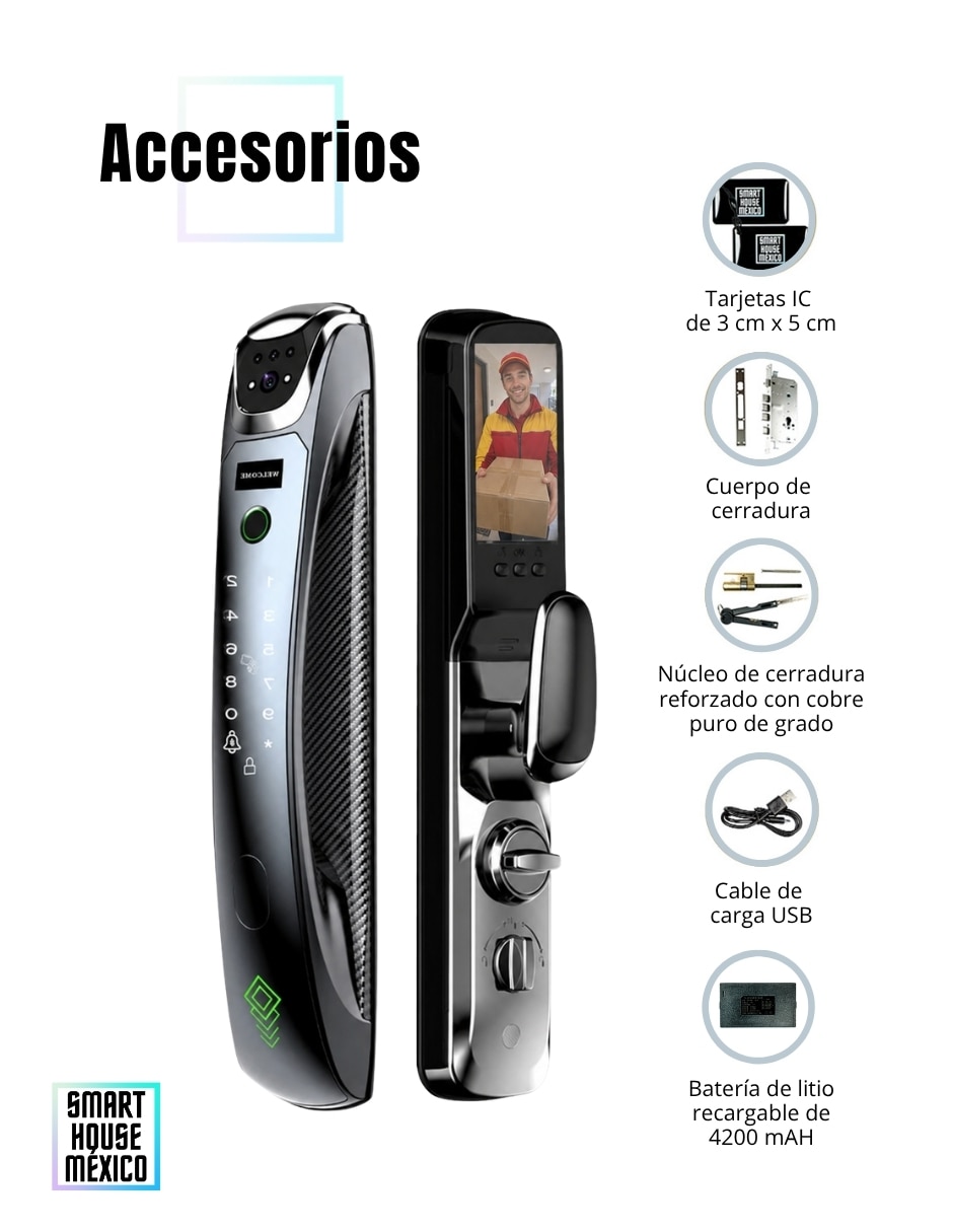 Cerradura smart Obsidian 6
