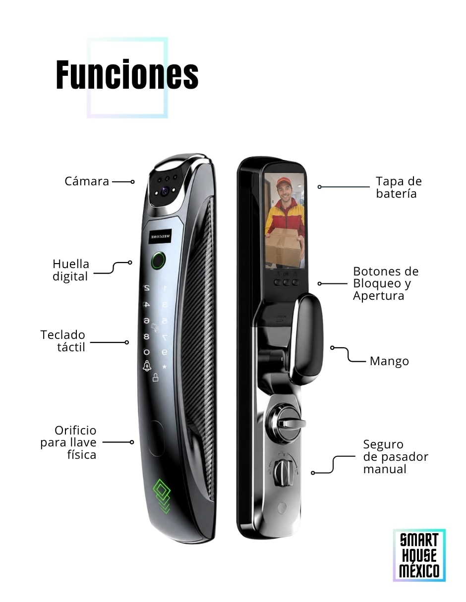 Cerradura smart Obsidian 8