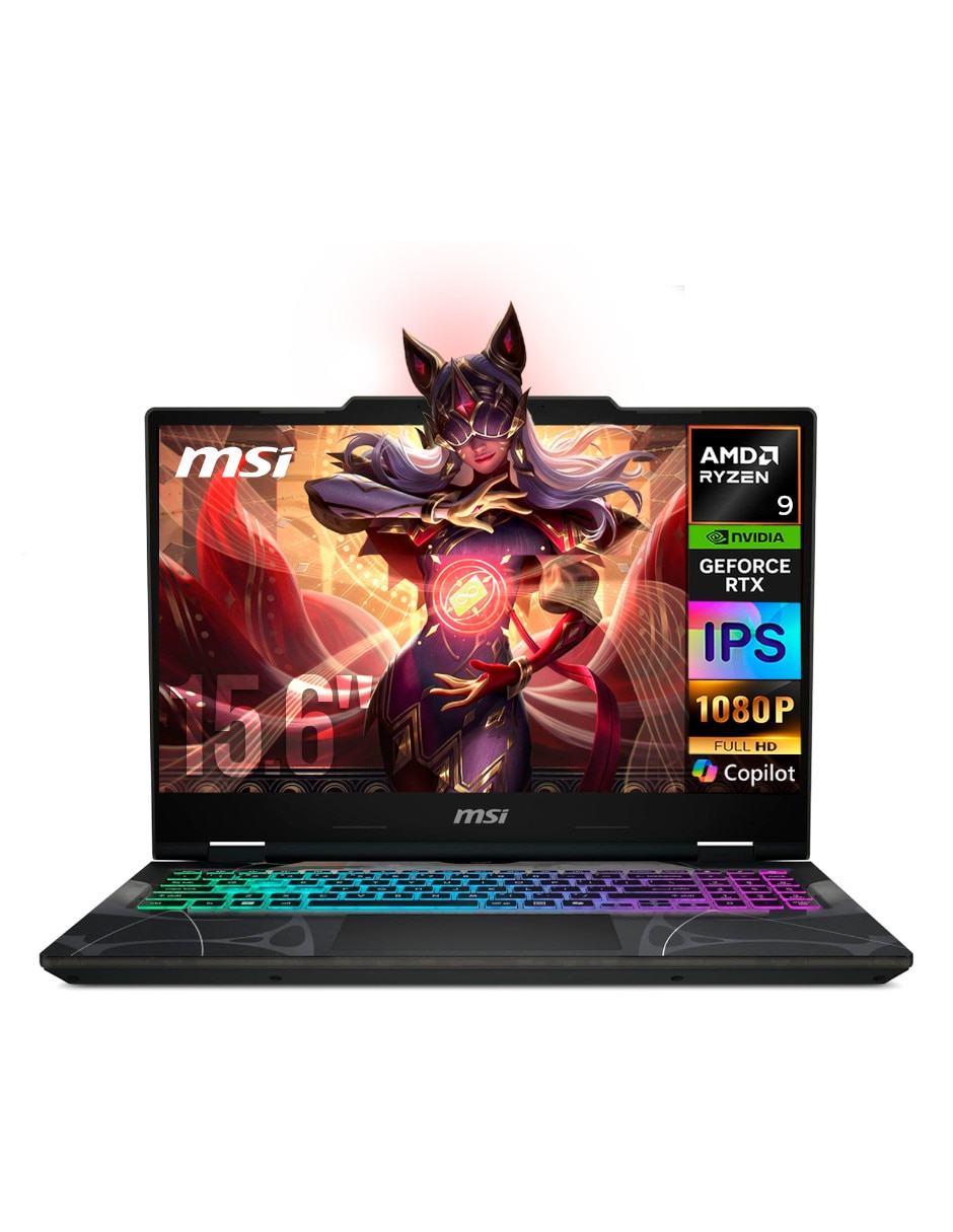 Laptop gamer MSI B2HWFKG-006US 15.6 pulgadas Full HD AMD Ryzen 9 NVIDIA GeForce RTX 5060 16 GB RAM 1 TB SSD