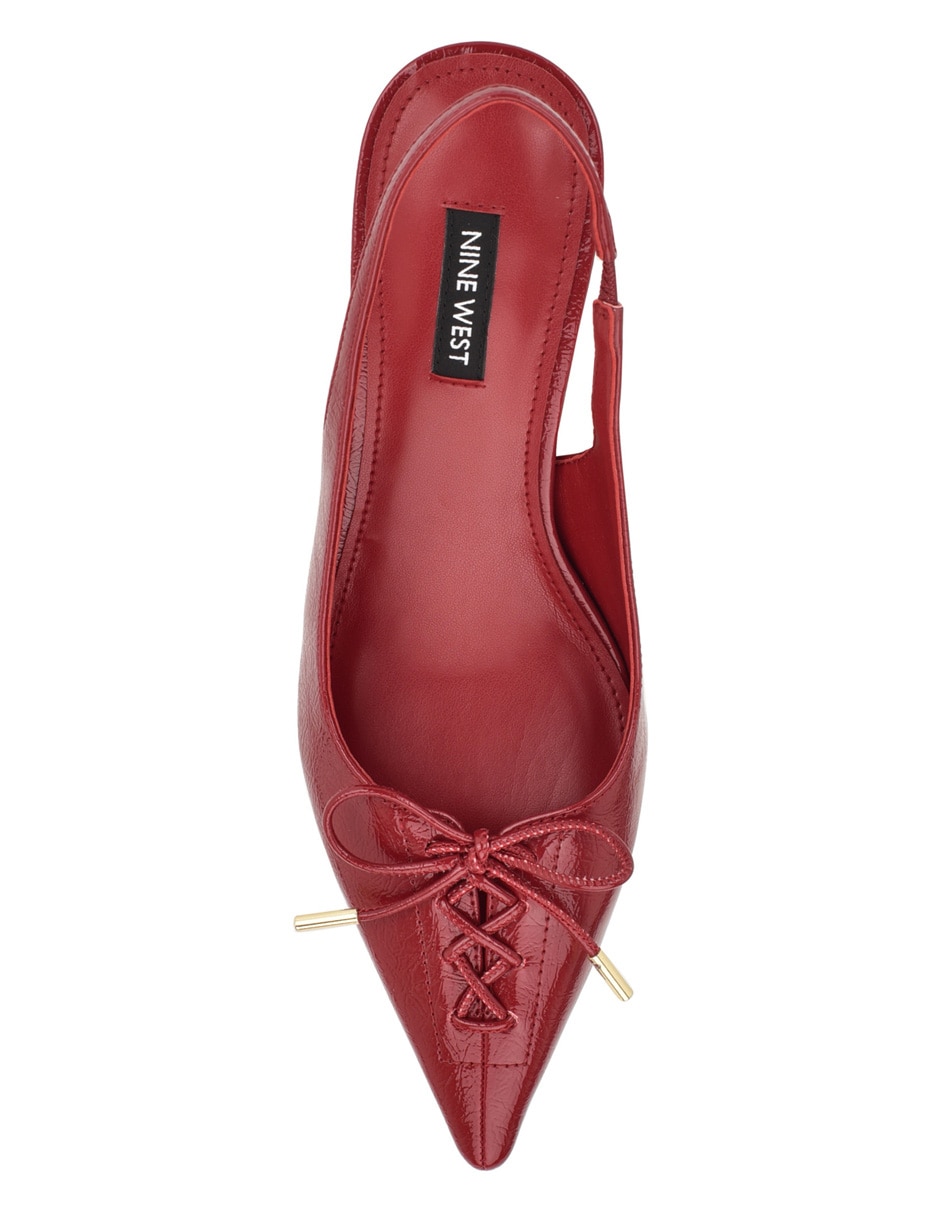 Zapatilla charol piel 6