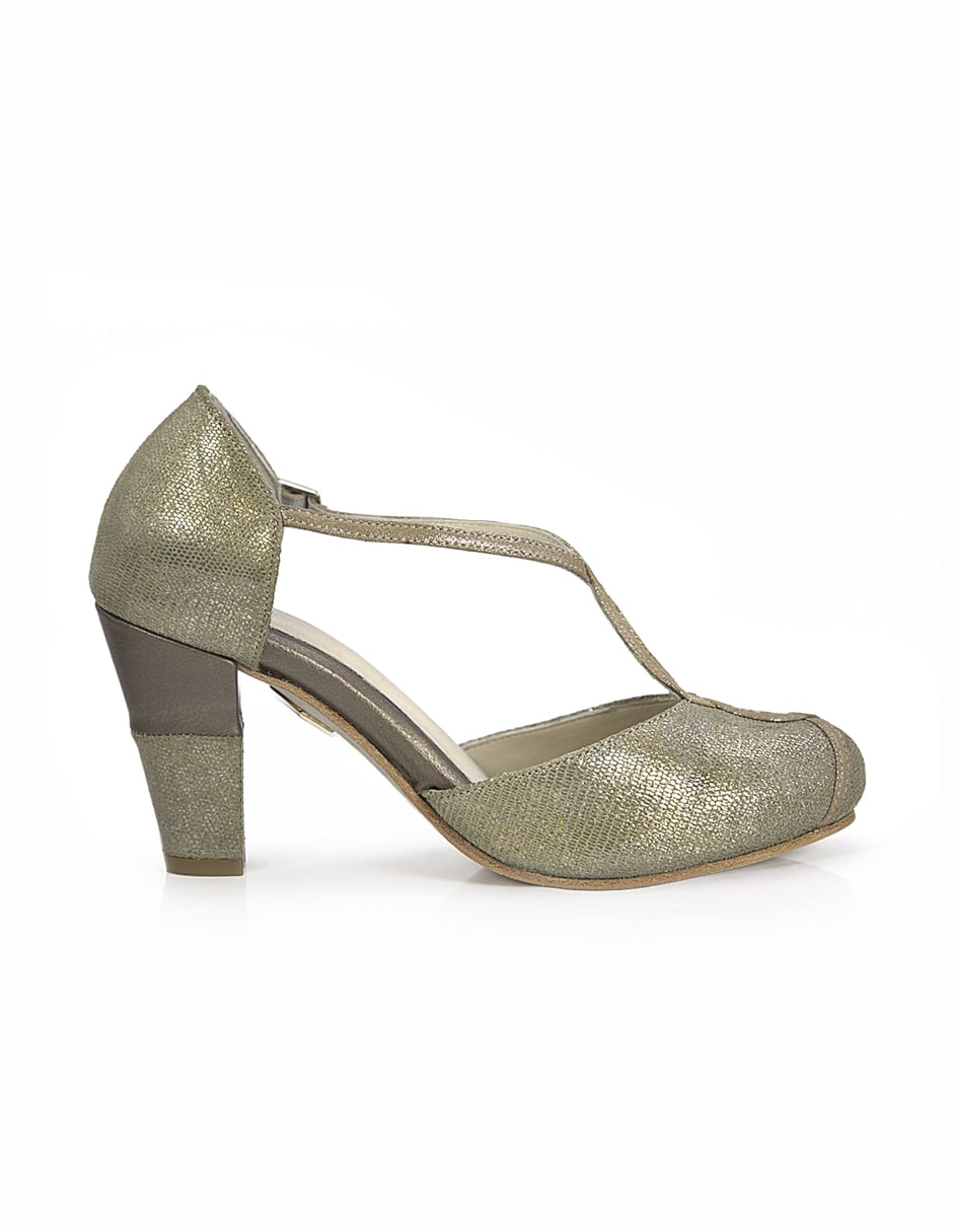 Zapato de tacón de piel para mujer Zapato de tacón de piel para mujer
