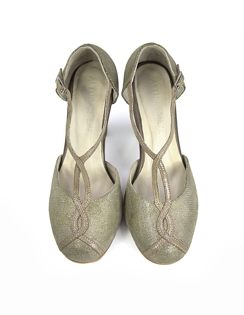 Zapato de tacón de piel para mujer 3