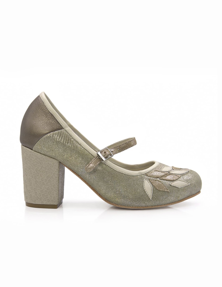 Zapato de tacón de piel para mujer Zapato de tacón de piel para mujer