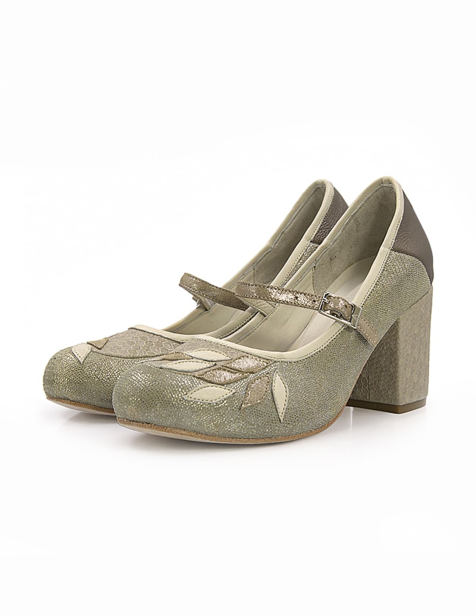 Zapato de tacón de piel para mujer 2