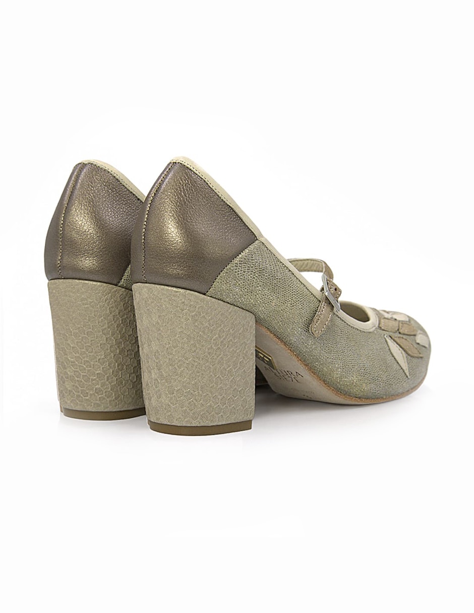 Zapato de tacón de piel para mujer 3