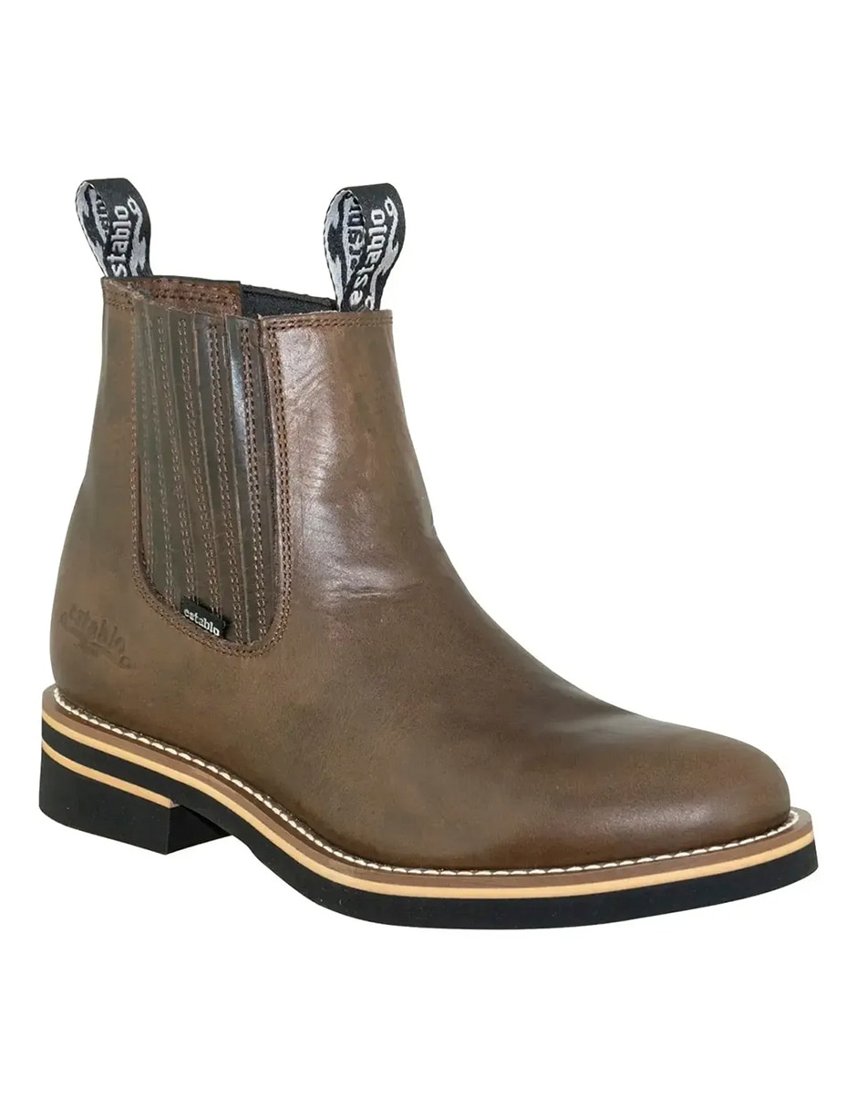 Bota establo de piel para hombre