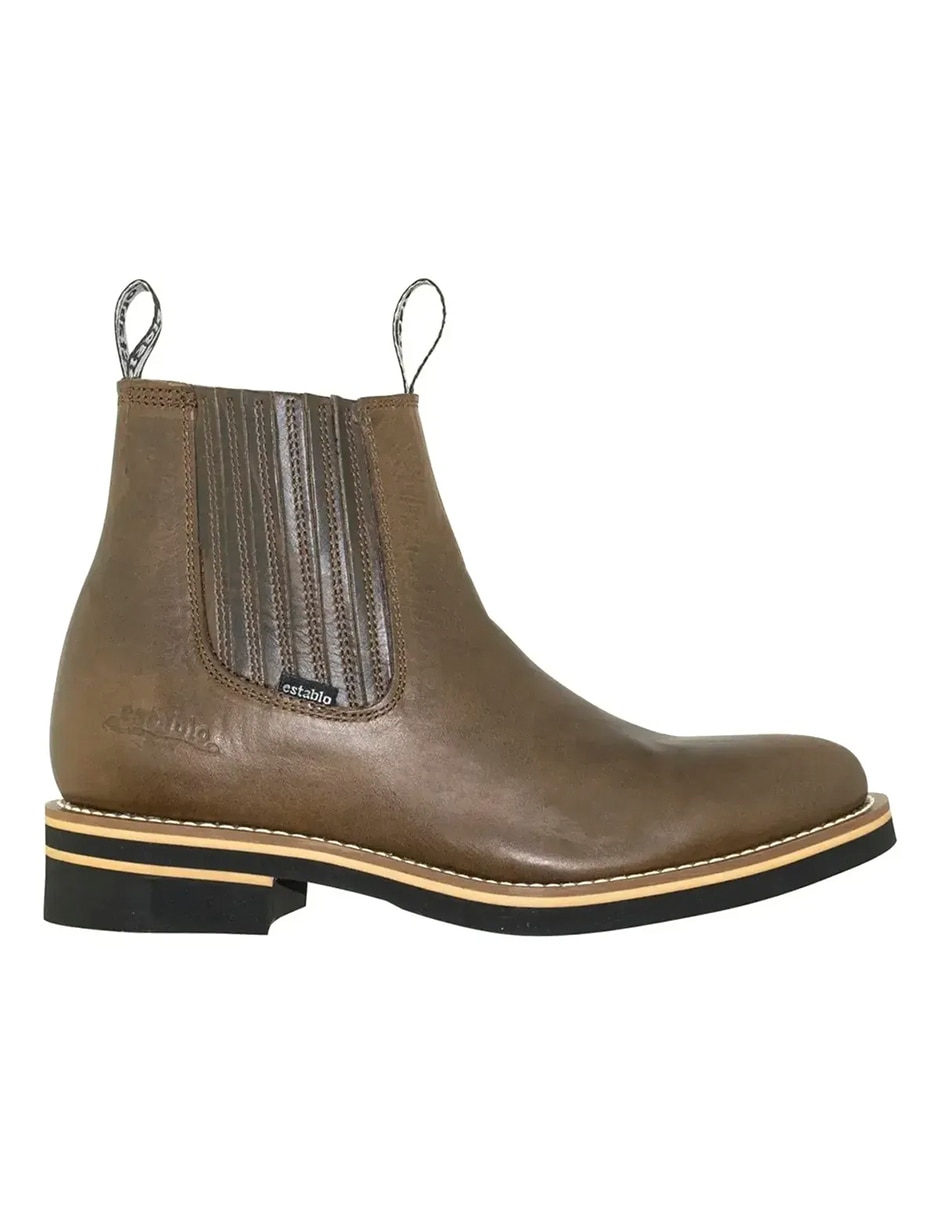 Bota establo de piel para hombre