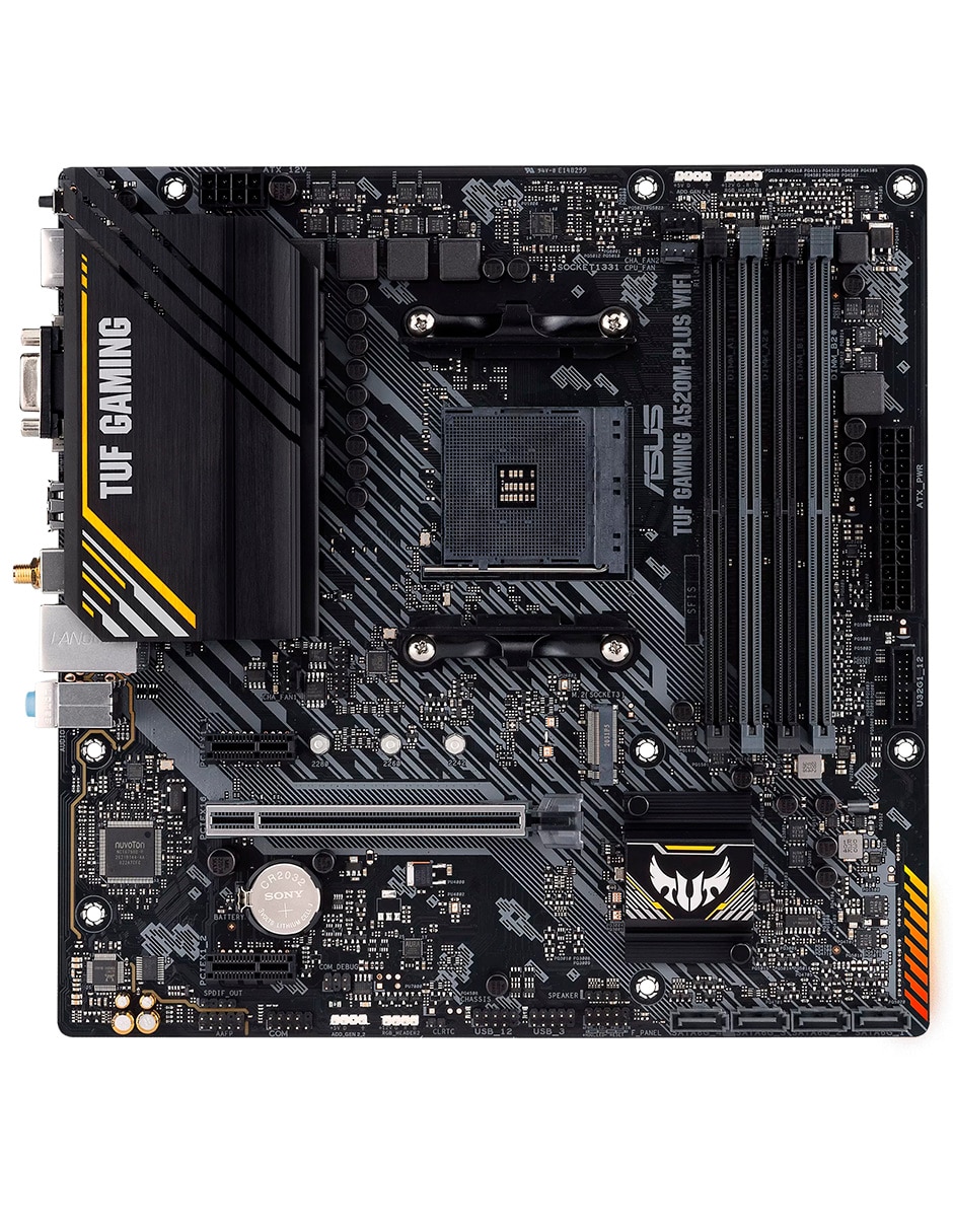 Tarjeta madre TUF GAMING A520M-PLUS con procesador