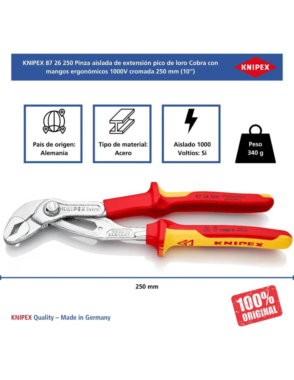 Pinza de extensión Cobra 87 26 250 SB 6