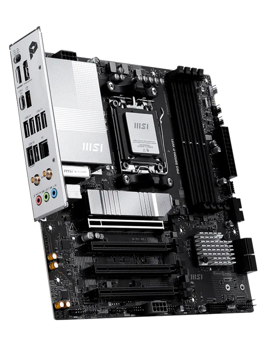 Tarjeta madre Msi PRO B850M-P WIFI con procesador