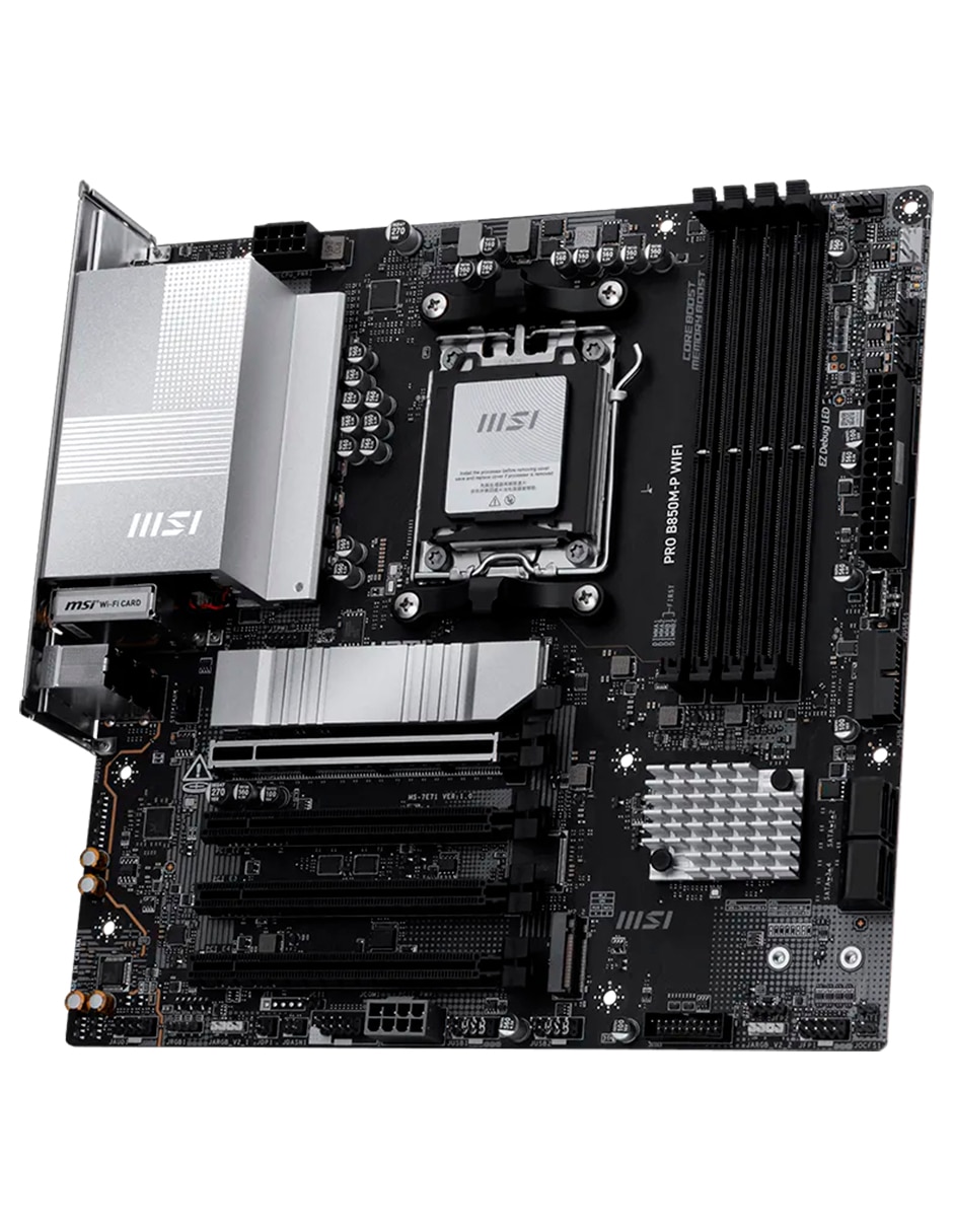 Tarjeta madre Msi PRO B850M-P WIFI con procesador
