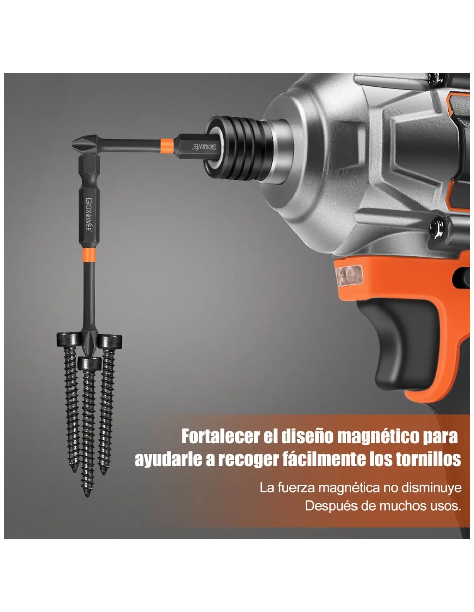 Atornillador y accesorios eléctrico 10 piezas 2