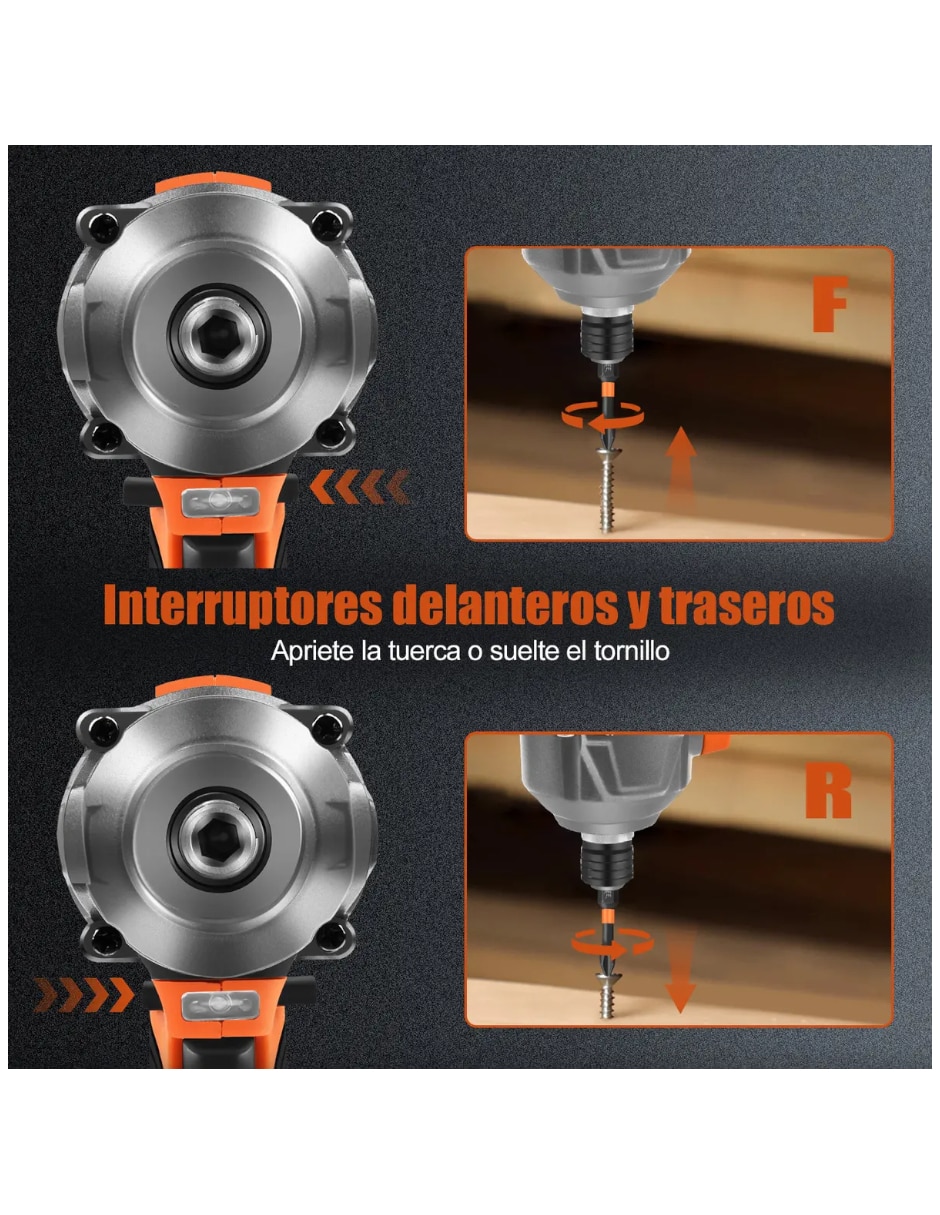 Atornillador y accesorios eléctrico 10 piezas 3