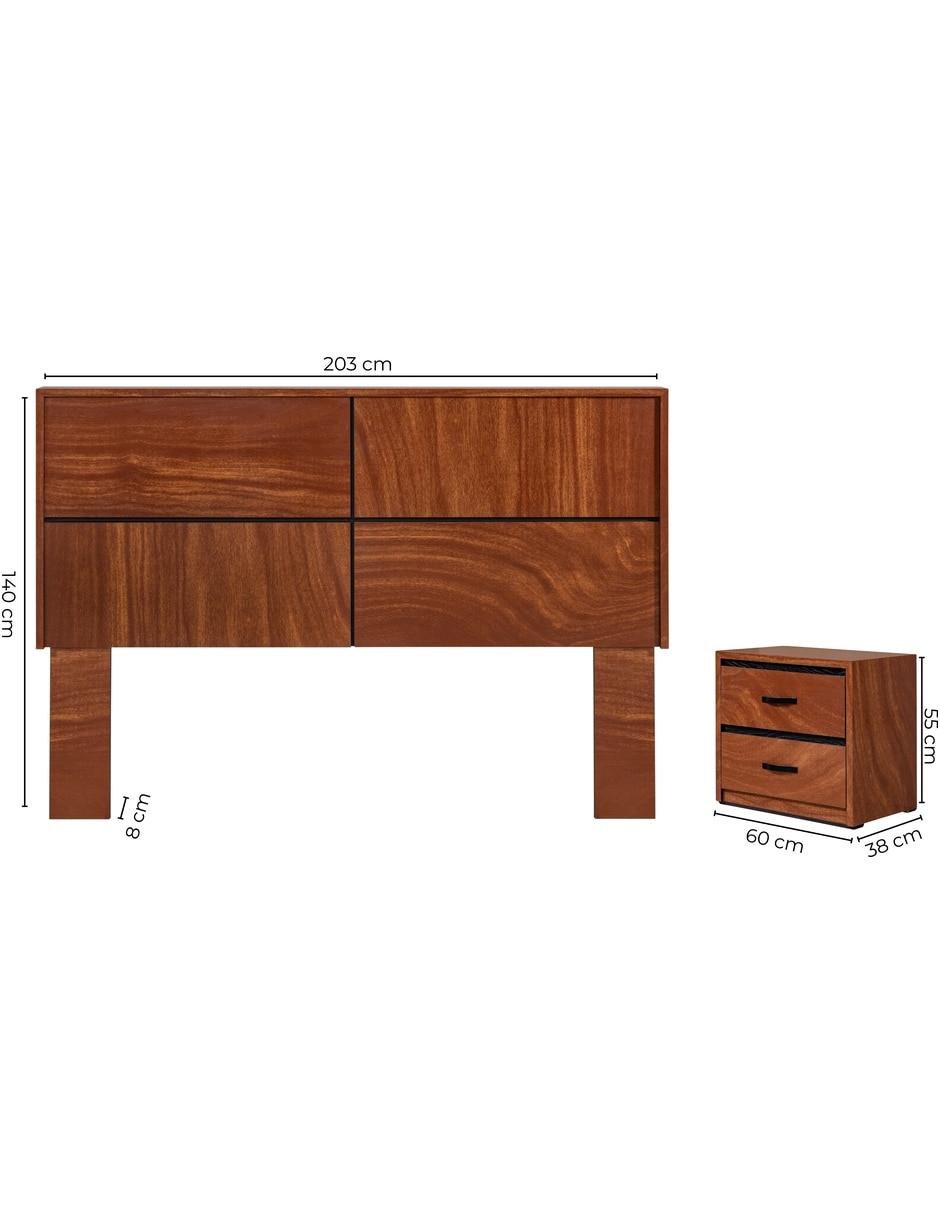 Set cabecera de madera 9