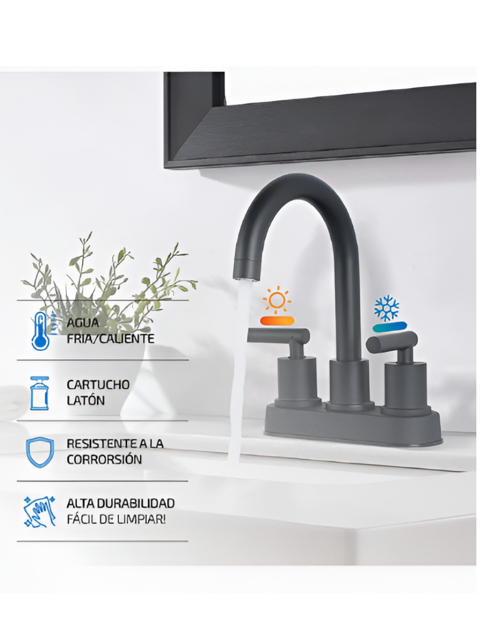 Llave mezcladora para lavabo 3