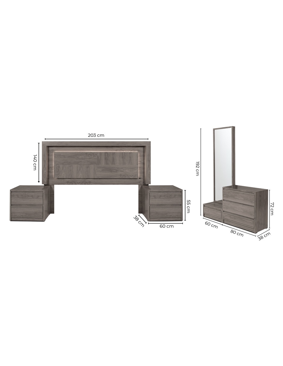 Set Recámara Sevilla de Madera 10
