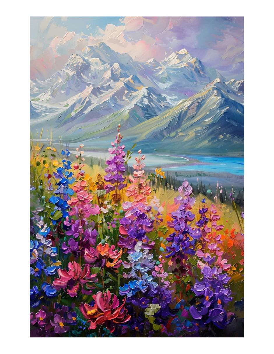 Cuadro decorativo Cumbres Floreadas Cuadro decorativo Cumbres Floreadas