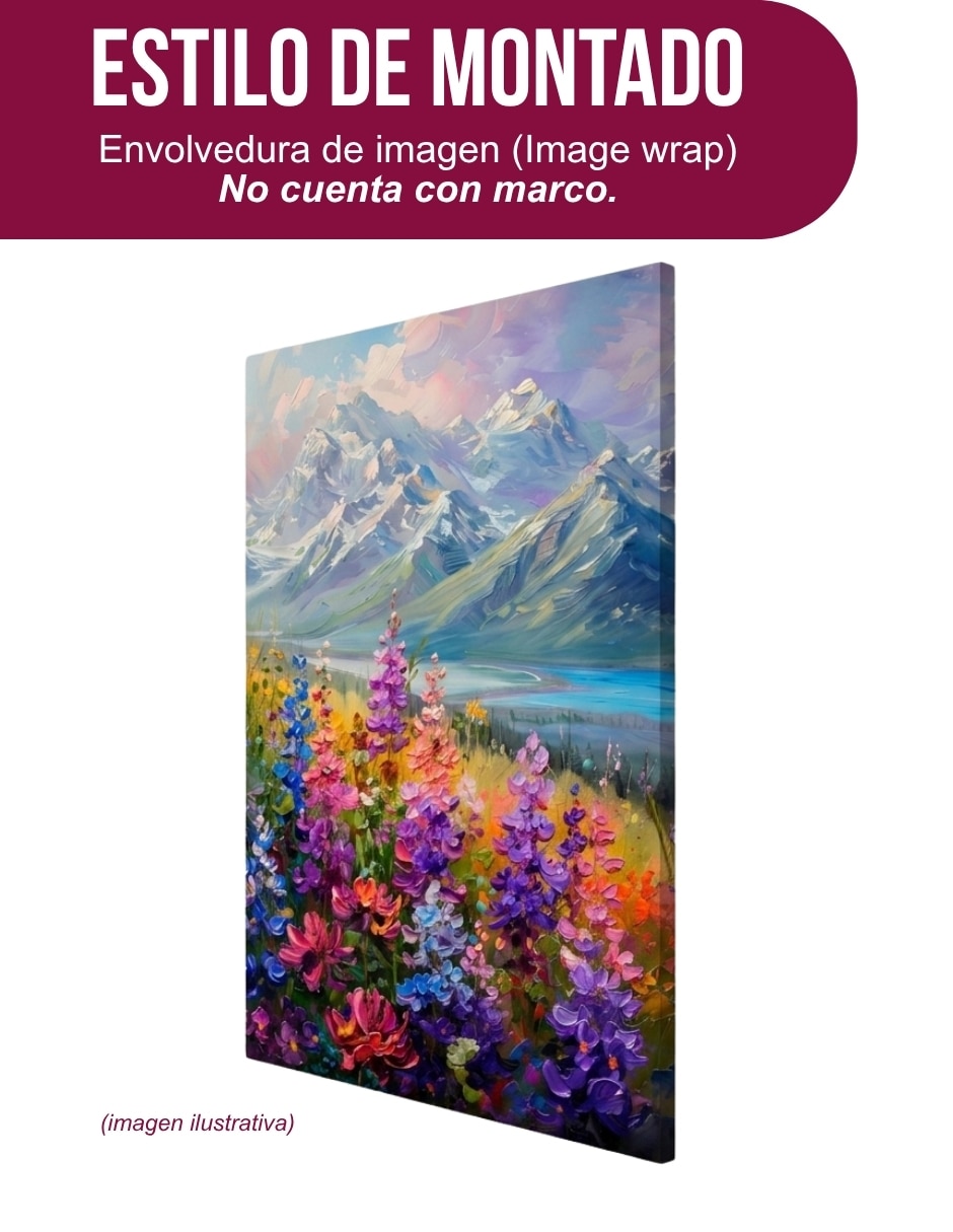 Cuadro decorativo Cumbres Floreadas 2
