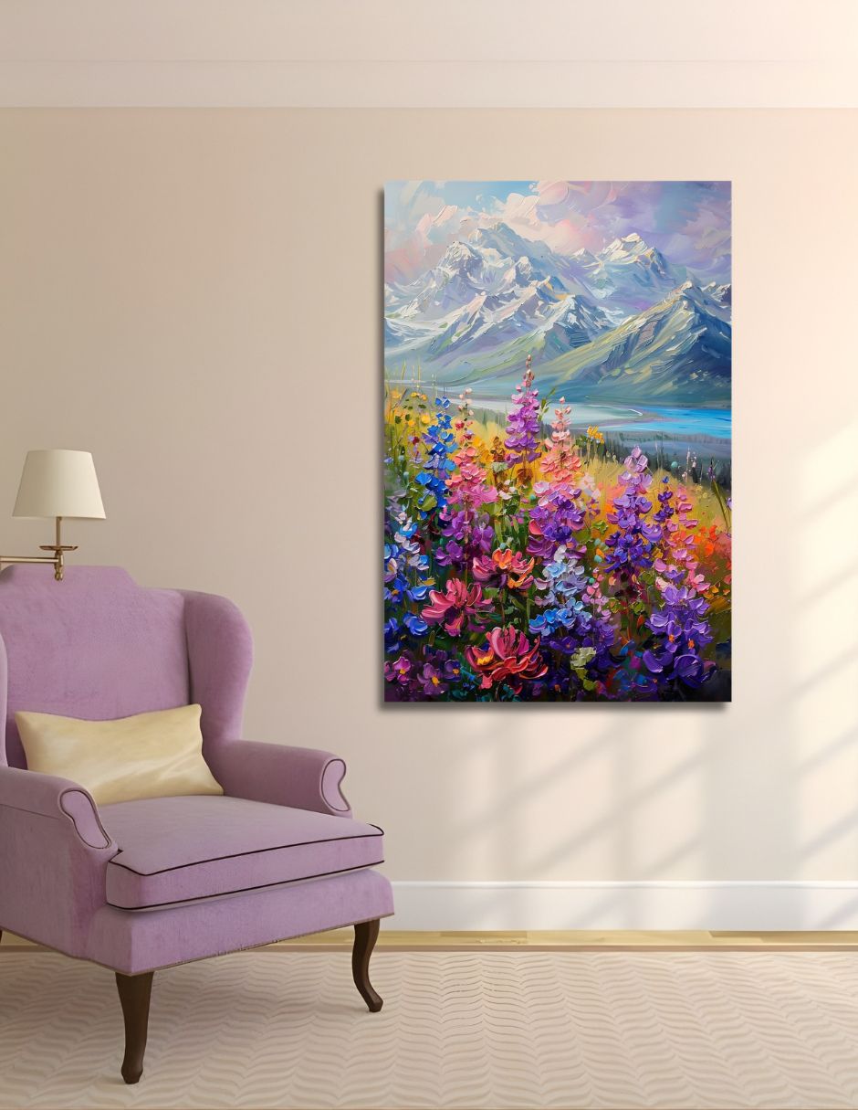 Cuadro decorativo Cumbres Floreadas 9