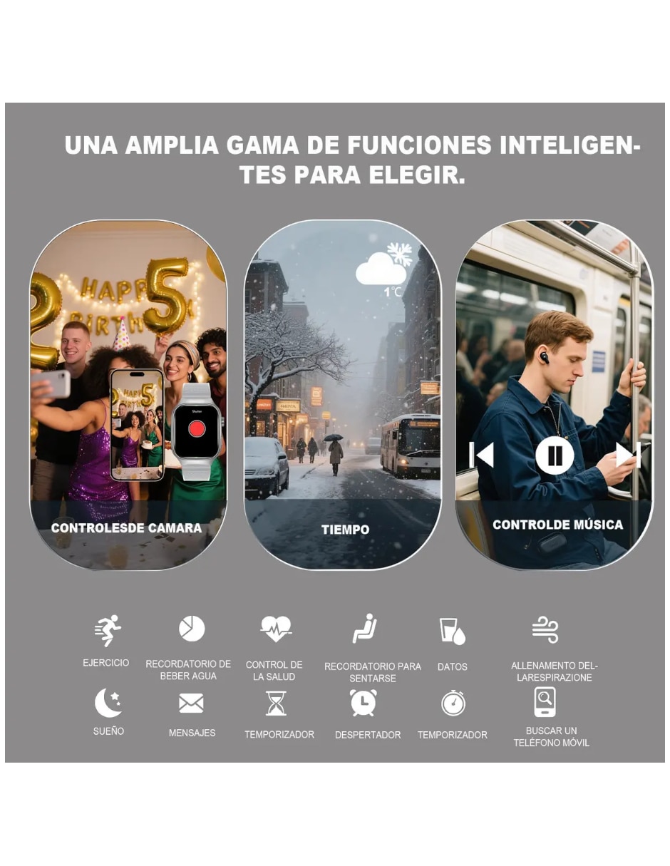 Smartwatch unisex con GPS 2