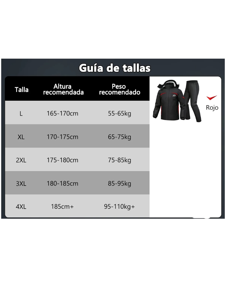 Impermeable estampado Liso para hombre 5
